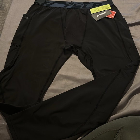 TSLA Men's Compression Pants, Cool Dry Workout Running Leggings with Pockets - Picture 10 of 11